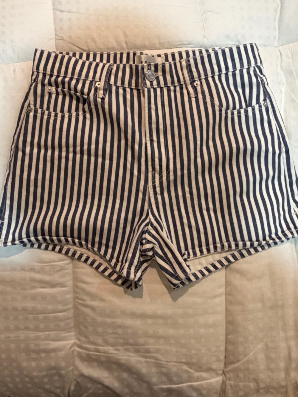 Frame vintage relaxed shorts - seaport stripe